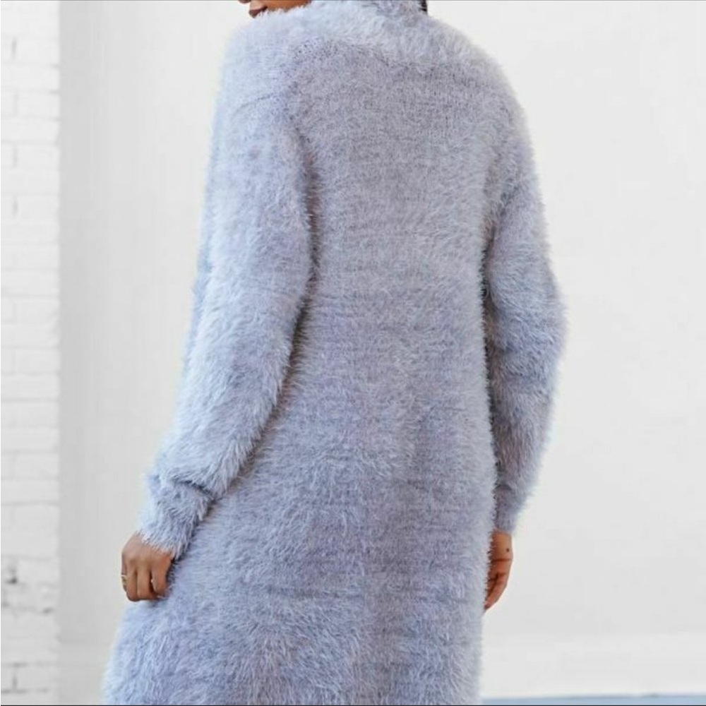 For Love and Lemons Lavender Long Fuzzy Cardigan - Picture 7 of 16